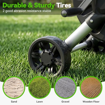 Upgrade Garden Hose Reel Cart, Holds 200 Ft 5/8" Hose With Wheels - size: 200 FT