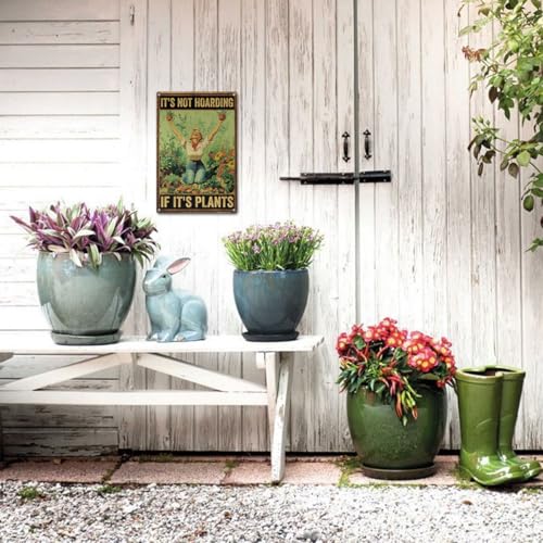 8x12″ Gardening Sign | Funny Garden Decor, Hoarding Plants, 2487 - style: Not Hoarding