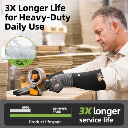 Schwer AIR-SKIN ANSI A4 Cut Resistant Sleeve，15X Stronger than Steel, S913