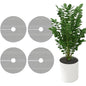 Adnee 4 Pcs Plant Pot Grids, 16" Cuttable Round Planter Pots Soil Guard - color: 4 Pcs 15.7" Round