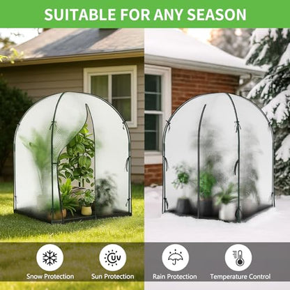 DoCred Greenhouse for Outdoors, 47x47x71 Inch Mini Greenhouses Tent - size: 47x47x71 Inch