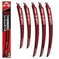 ANGELSWORD 12&15“ Arc Edge Reciprocating Saw Blades for Pruning, 6TPI 5pc - size: 12"+15"-5PACK