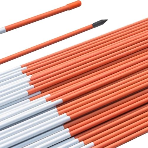 Autoparts 50Pack 48In Driveway Markers, 1/4-Inch Diameter Snow Stakes - size: 48" x 1/4"-50pcs