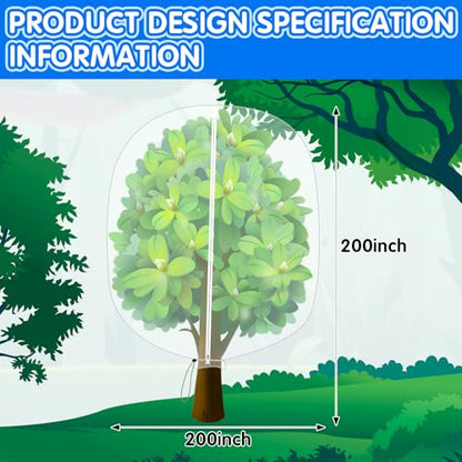2 Pcs Plant Covers Freeze Protection, Frost Cloths for Plants, 7.9×5.9ft - size: 7.9x5.9 Ft 2Pcs