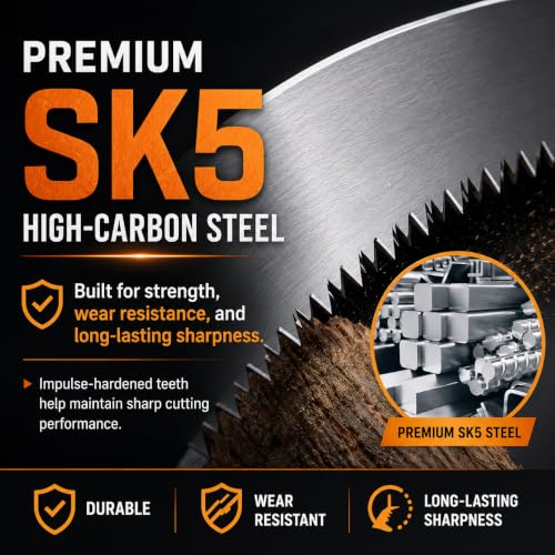 390mm SK5 Pole Saw Blade Compatible with Silky Hayauchi & Notch Sentei