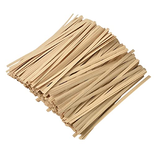 Tangyinrd 1000 Pcs 5" Kraft Paper Twist Ties, Plant Ties Cable Ties Reusable Bread Ties for Party Cello Candy Coffee Treat Bags Cake Pops - color: Kraft Paper