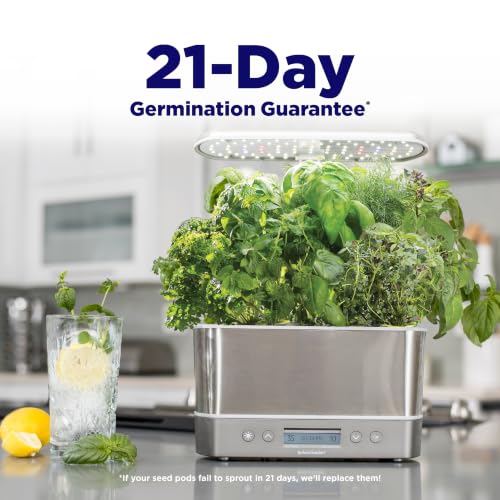 AeroGarden Harvest Elite, Stainless Steel - color: Stainless Steel, size: Harvest Elite
