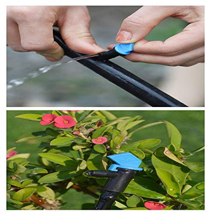 60-Pack Flag Drip Emitters for Drip lrrrigation, 3 Sizes,1/2/4 GPH