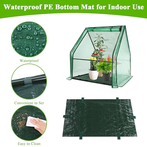 U'Artlines Portable Mini Greenhouse Small Green House 36x36x42 Inch - size: 36x36x42 Inch