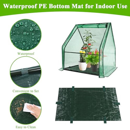 U'Artlines Portable Mini Greenhouse Small Green House 36x36x42 Inch - size: 36x36x42 Inch