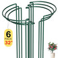 6 Pack Peony Cages and Supports, 14" (W) x 32"(H) Plant Support, Rust-Proof Metal Plant Support Stakes for Outdoor&Indoor Plants