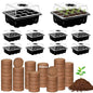 ZeeDix 10 Set Seed Starter Tray Kits with 150 Pack Coco Coir Pellets - color: 10 Set