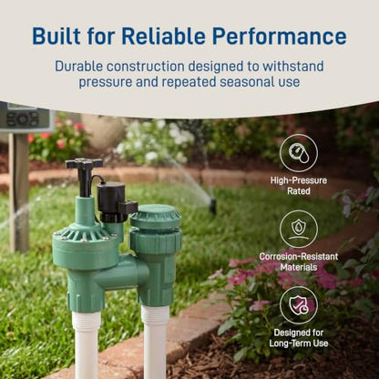 1-Pack Orbit 57623 3/4" FPT 100 Series Anti-Siphon Automatic Sprinkler Valve with Flow Control - size: 1 Pack 3/4 Inch FPT 100 Series, style: 100-series