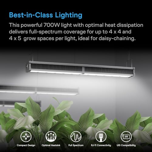 AC Infinity IONFRAME A7, 700W Full Spectrum LED Grow Light, 4x5 Coverage - size: 4x5, 700W