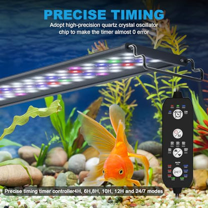 SEAOURA 24/7 Led Aquarium Light for Plants Growth-Full Spectrum, 30-36 Inch - size: for 30-36 inch tank