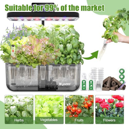 12-Pod Basil Herb Seed Pod Kit for AeroGarden, iDoo, Ahopegarden Hydroponic Growing System, 350mg Seeds