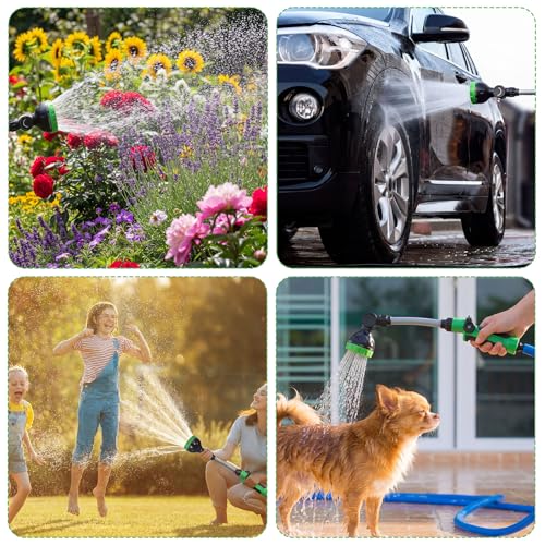 Meanplan 2 Pack Watering Wand, 20 Inch Garden Hose Wand, 8 Spray Patterns