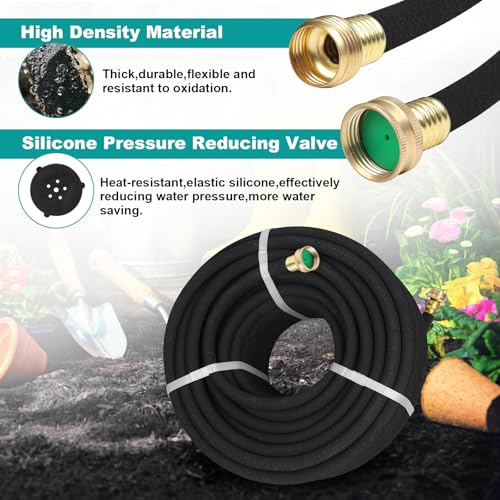 5/8" 25 FT*2 Pack Soaker Hose for Water Drip Irrigation for Lawn - size: 25FT*2