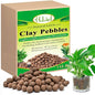 Halatool 14LB Leca Balls for Indoor Plants, 4-16mm Hydro Balls for Drainage - size: 14LB