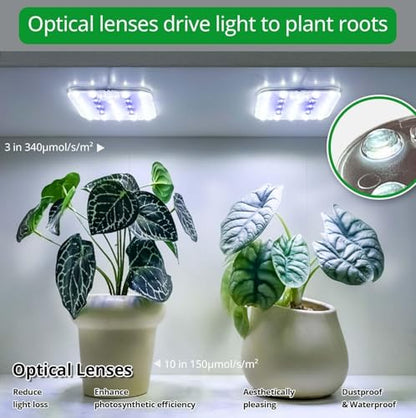 Under Shelf Grow Light, Auto Timer, Dimmable, Bluish White, 1-Pack - color: Bluish White