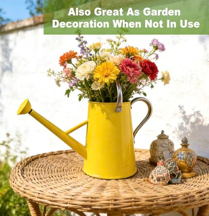 1.5 Gallon Large Watering Can for Outdoor&Indoor Plants - color: Yellow