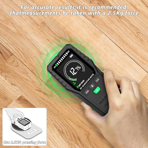 RDINSCOS Pinless Moisture Meter for Wood & Wall - size: Middle