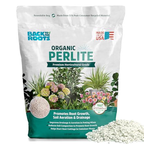 Back to the Roots 100% Organic Perlite | Made in the USA | Premium Nutrition for Indoor and Outdoor Plants - style: Perlite 8qt