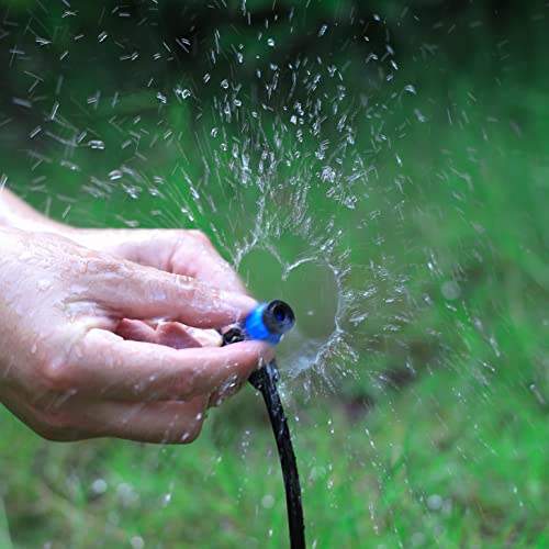 50 Pcs 360° Adjustable Drip Irrigation Spray Emitters - style: 50pcs-Blue 360 Degree Sprayer