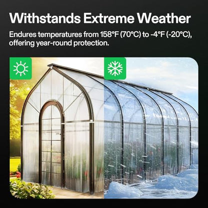 VIVOSUN Greenhouse Repair Tape, 6.3 mil 6" x 108' Heavy Duty Plastic Tape - size: 6”x108’
