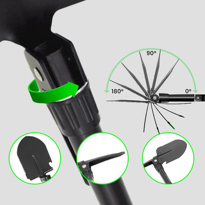 1PCS Folding Spade for Outdoor Planting Durable Gardening Hand Tools,Black
