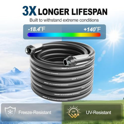 SPECILITE Garden Water Hose 25 ft x 5/8", Ultra-Lightweight & Easy to Store - size: 25 FT