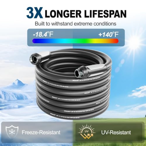 SPECILITE Garden Water Hose 75 ft x 5/8", Ultra-Lightweight & Easy to Store - size: 75 FT