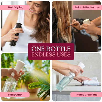 BeautifyBeauties Continuous Spray Bottle for Hair, 6..8 oz Mister Spray - color: Clear, size: 6.8 Ounces