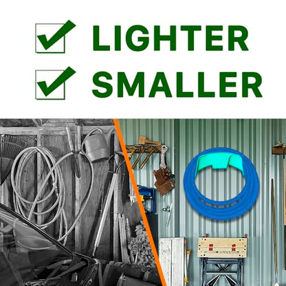 Garden Hose, 75ft Water Hose, Lightweight Outside Lawn Hose, Outdoor Hose for Yard Backyard, Collapsible & Car Wash 3/4" Connectors Manguera de Agua, Yarn Essential Lawn & Garden Watering Equipment