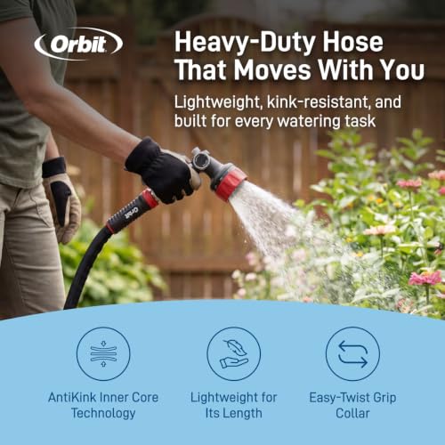 Orbit Pro ExoJacket Heavy-Duty Water Hose, 100 ft. x 5/8 in - 22130 - size: 100 Ft, style: Pro ExoJacket