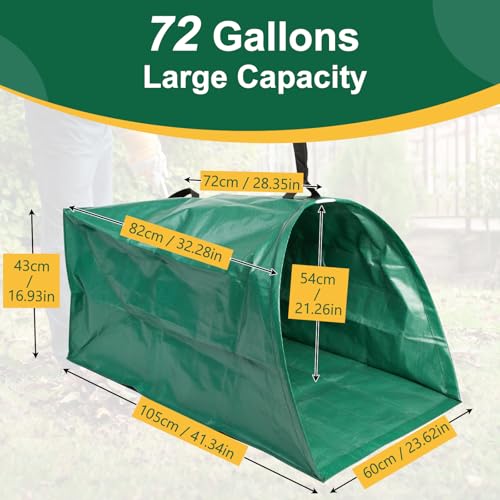 72 Gallon Lawn Leaf Bags, Yard Waste Bags, Leaf Collector, 2 Pack - size: 1 Count (Pack of 2)