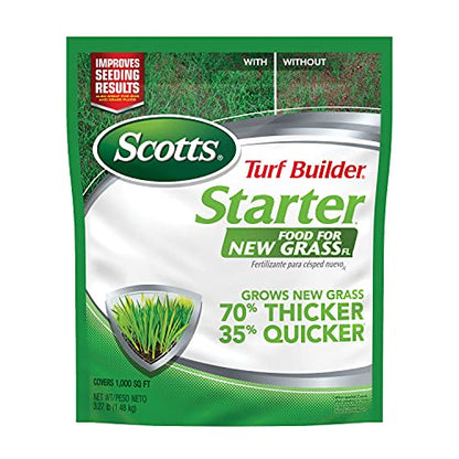 Scotts Turf Builder Starter Food for New GrassFL, 3.27 lbs, 1,000 sq. ft. (Pack of 12) - size: 1,000 sq. ft. (Pack of 12), style: Florida