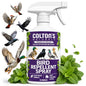 Bird Repellent Spray (32 OZ) Deter Birds from Outdoor Surfaces, Garden Areas Deterrent Natural Woodpecker, Pigeon and More Natural