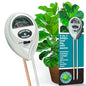 Fiddle Leaf Fig Health Meter, 3-in-1 Soil Moisture, Light & pH Testing Tool