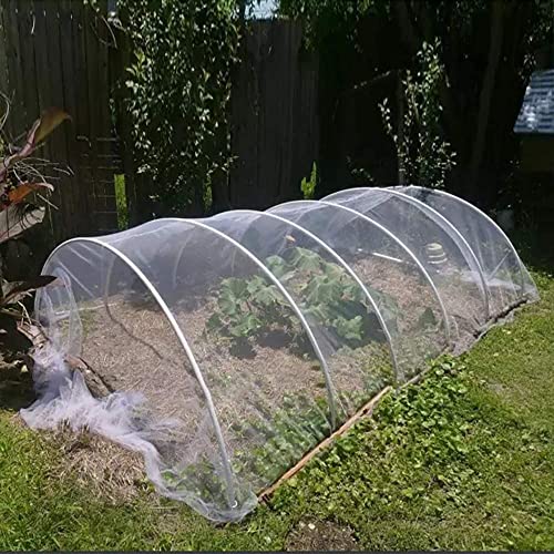Agfabric Garden Netting 4'x10' Insect Pest Barrier Bird Netting for Garden Protection,Row Cover Mesh Netting for Vegetables Fruit Trees and Plants,White - size: 4'x10'