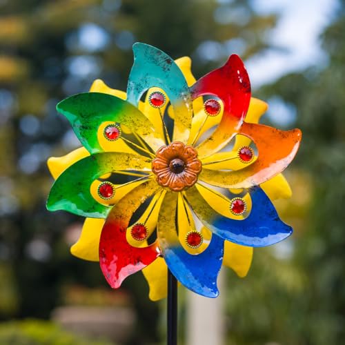 Stargarden Wind Spinner, Colorful Metal Wind Sculptures & Spinners - color: Colorful-13*63