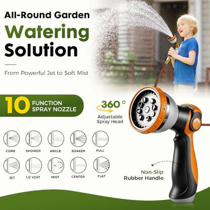 Garden Hose 25FT, Lightweight Flexible Water Hose