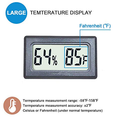 Reptile Thermometer Hygrometer Meter Indoor Temperature Gauge