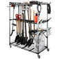 BIG Garden Tool Organizer with Wheels - Rolling Storage Rack - Multifunctional Cart