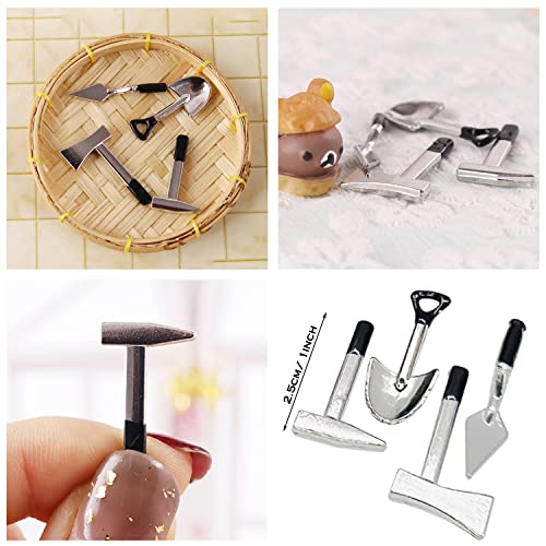 Cayway 16 PCS Mini Dollhouse Set - Garden Tools, DIY Miniature Fairy House Set