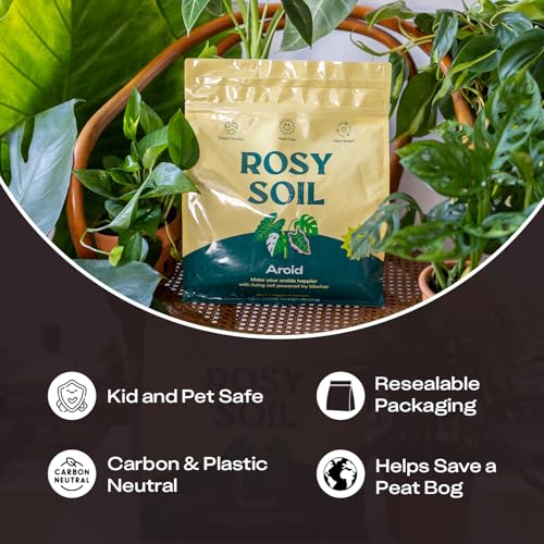 Rosy Soil Aroid Soil Mix, Chunky Biochar Potting Mix, 4 Quarts - color: Aroid, size: 4 Quarts