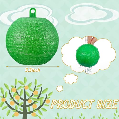 Qualirey 10 Pcs Sticky Fruit Fly Trap Ball Adhesive Fly Catching Ball Sticky Glue Fly Gnat Wasp Hornet Mosquito Bugs Flying Insects Trap Ball Traps (Green) - color: Green, size: Flat Top