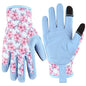 Cute Garden Gloves for Women Gift,Heavy Duty Gardening Gloves - color: Blue