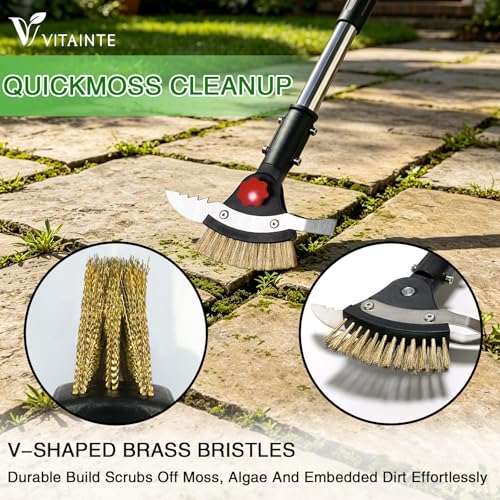 3 in 1 Crack Weeder Tool Long Handle