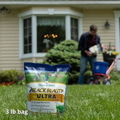Jonathan Green 10321 Black Beauty Ultra Grass Seed Mix, 3 Pounds - size: 3 lb